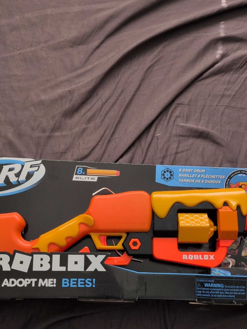 Nerf Roblox Adopt Me! Bees Blaster in Orange and Yellow (Code Included)